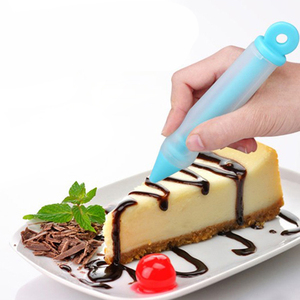 食品级硅胶裱花笔巧克力笔烘焙蛋糕面包绘画写字笔曲奇奶油裱花枪