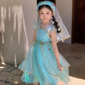 原创女童异域风情茉莉服装公主裙儿童天竺少女套装连衣裙洋气舞蹈