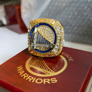 2022年欧美新款nba金州勇士队库里fmvp总冠军戒指球迷合金纪念版