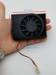 主板CPU工控机散热风扇 5v～12v三线 尺寸见图 全新纯铝静音风扇