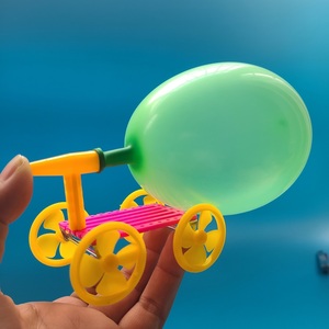 diy气球小车自制手工拼装实验作业比赛空气动力玩具模型科教玩具