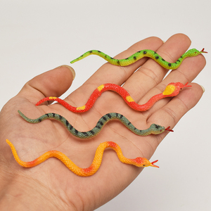 12款彩色迷你小蛇儿童仿真蛇模型软胶蛇整蛊吓人蛇玩具塑胶玩具蛇