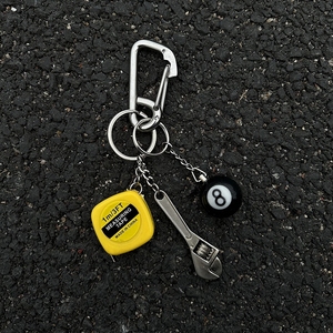 原创Cleanfit钥匙扣创意扳手黑8卷尺oakleey风高级感腰间挂饰配件
