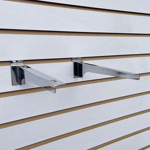 10个包邮包银色槽板支架铝合金板木板托架黑色挂钩左右托玻璃支撑