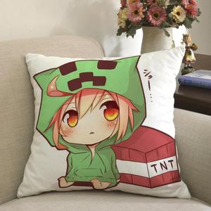 我的世界周边mc钻石草地苦力怕tnt抱枕 办公室汽车沙发装饰小枕头