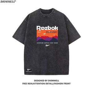 Reebok锐步联名 91Tee男女Logo印花休闲宽松水洗做旧圆领短袖T恤