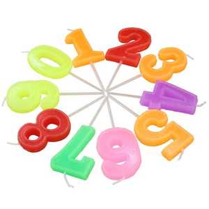 新款灯供佛灯家用1小时-9工艺 字排蜡 生日蜡烛一盒25个小号数字1