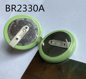 松下BR2330A/HDN纽扣电池255mAh 3V耐高温锂电池卧式焊脚20mm脚距