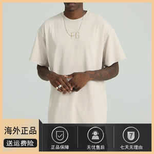 海外正品fear of god fog第七季fg富贵宽松嘻哈百搭休闲短袖t恤男