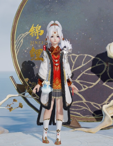 剑网3剑三二代元宵猪金礼盒云锦丹绮白发衣服挂件三元盒子晴岚绘