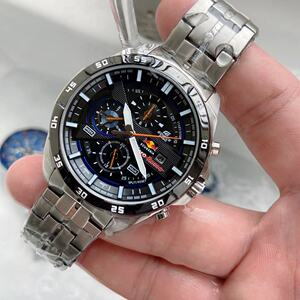 卡西欧手表男机械表防水休闲运动红牛赛车男表efr556男士手表石英