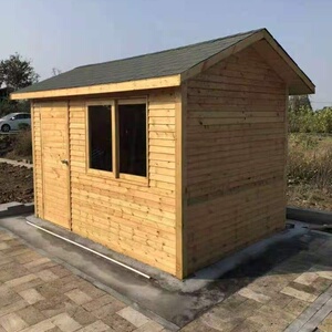 包邮户外小屋实木组装防腐木房子移动售货亭设备房庭院农家乐别墅