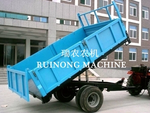农用单轴5吨液压拖车 双缸自卸 方便灵活 拖拉机斗自卸拖斗定做