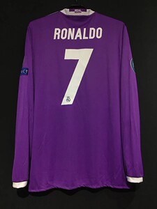 1617皇马球衣客场紫色长袖短袖7号c罗欧冠决赛版拉莫斯本泽马贝尔