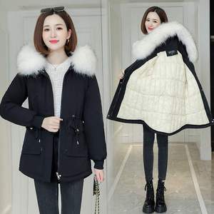 博雅琪舒嫣金贝尔服饰2020年秋冬季新款大毛领棉服女冬季加厚外套