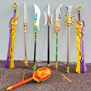 三国演义周边兵器关羽赵云吕布张飞武器大号模型摆件儿童玩具礼物