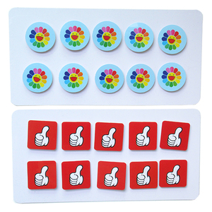 幼儿园新版自闭症代币孤独症aba个训集体课训练代币魔术贴奖励币