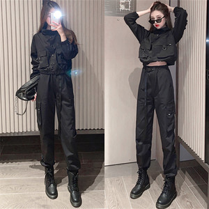 工装裤搭配女上衣春