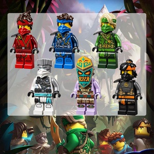 乐高幻影忍者第十四季moc人仔第14季劳埃德凯赞雷霆守卫者杰玩具