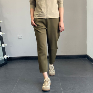 【特价】2021春秋款菲玛掂200156休闲裤运动裤松紧腰九分裤女裤子