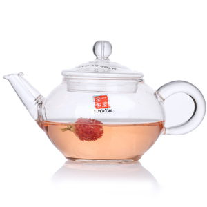 一屋窑耐热高温玻璃壶透明小花茶壶泡绿茶壶可直火加热功夫茶具