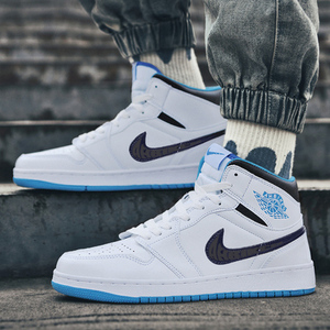 莆田aj男鞋激光蓝官网正品aj女鞋迪奥联名空军一号运动休闲小白鞋