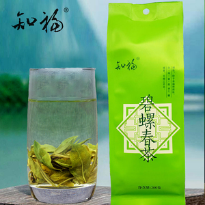 知福茶叶 明前碧螺春绿茶炒青嫩芽清香型中国茶 袋装200克