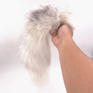 真毛超粗超大毛绒肛塞尾巴狐狸尾巴可拆卸后庭肛塞成人用品