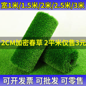 仿真草坪地毯人工人造阳台铺垫户外幼儿园塑料假草皮装饰绿色垫子