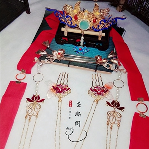 二哈和他的白猫师尊楚晚宁发冠楚晚宁婚服发冠古风头饰汉服cos