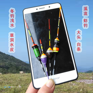 鲫鱼专用小鱼浮漂车载摆件标加粗醒目野钓鱼漂短水皮漂tb
