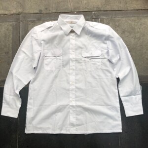 0013人付款淘宝库存87式米黄衬衣老式的确良衬衣长袖内衬透气吸汗衬衫