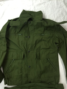 正品87夏季作训服 军绿色老款夹克夏季套装的确良面料老款收藏
