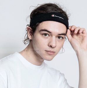 现货日本代购champion冠军发带头巾运动足球篮球瑜伽情侣刺绣logo