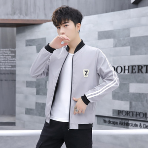 青少年外套春秋季韩版潮流男学生秋装夹克时尚男装春天上衣服靓仔