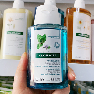 法国klorane康如洗发水控油薄荷滋养燕麦100ml/旅行可飞机