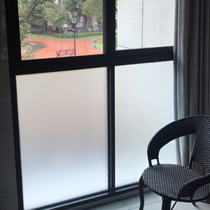 磨砂玻璃贴纸透光不透明办公室厨房移门窗户防走光卫生间静电贴膜