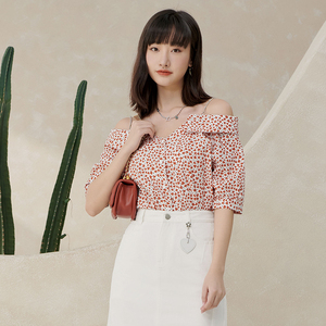 2022夏季新款吊带绣花雪纺短袖上衣37dx113066原279朵以女装66639