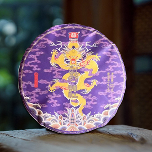 现货」2022年2201批次 龙柱圆茶 云南普洱生茶饼茶 357g/饼 茶叶