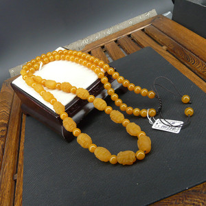 十八罗汉项链黄龙玉
