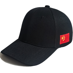 中国潮流帽子刺绣国旗红旗大头围男女遮阳街头休闲棒球鸭舌帽子