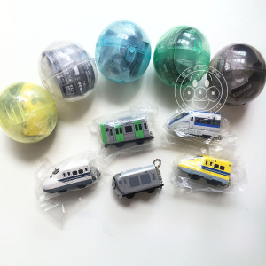 日本新干线 列车扭蛋玩具 可当挂件 有灯光 全套5种