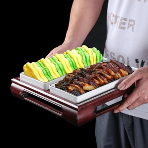 分隔盘双层格拼盘子早餐餐具分餐盘家用水果盘多功能配菜盘1人付款31