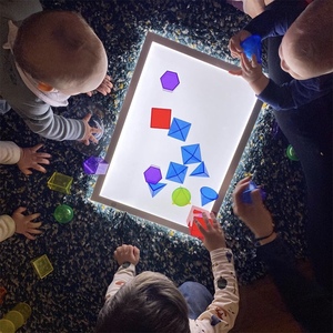 瑞吉欧光影桌LED光桌板幼儿园艺术认知启蒙 教具拷贝板早教发光板