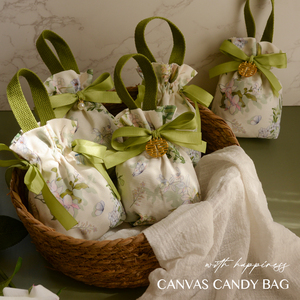 水彩花卉高级喜糖盒免折叠小众结婚喜糖袋网红欧式婚礼喜糖袋子