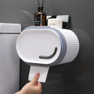 免打孔厕所纸巾盒卫生间抽纸盒壁挂防水卫生纸盒洗手间卷纸厕纸盒