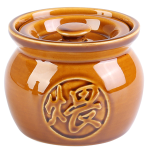 瓦罐煨汤小瓦罐炖罐陶瓷带盖隔水炖盅酒店燕窝商用汤盅蒸蛋碗汤罐