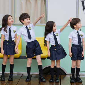 英伦学院风小学生校服夏装一二三年级裙裤幼儿园园服儿童春秋班服
