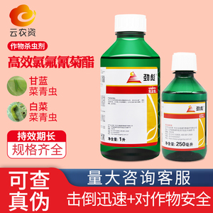 劲彪先正达高效氯氟菊酯杀虫剂棉花食心虫棉铃虫专用药品正品农药
