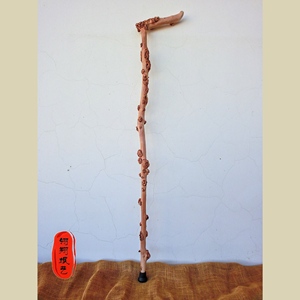 天然云南黑果木树瘤拐杖 防滑手杖 自然根艺 实木根雕 登山棍收藏
